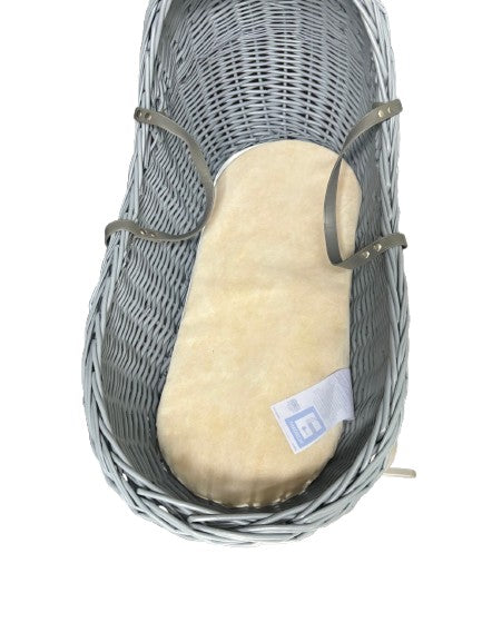 Grey Moses Basket