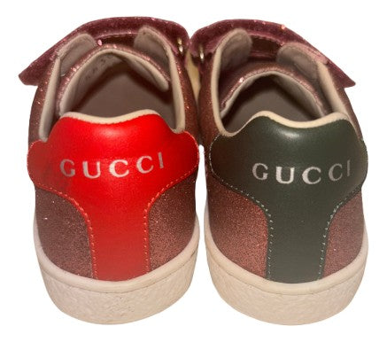 Gucci Girls Glitter Velcro Trainers