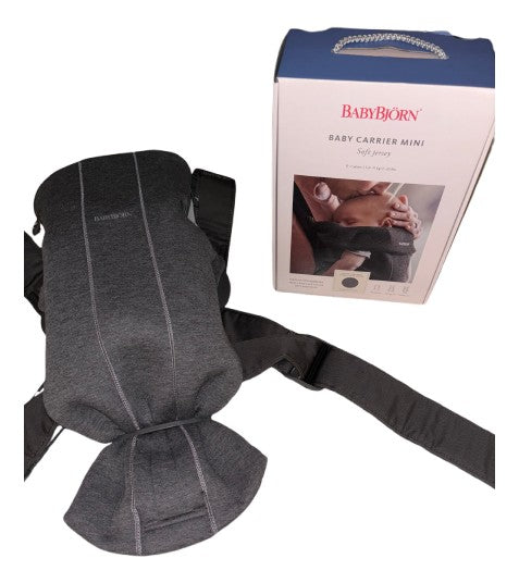 BabyBjörn Baby Carrier Mini, 3D jersey, Dark grey